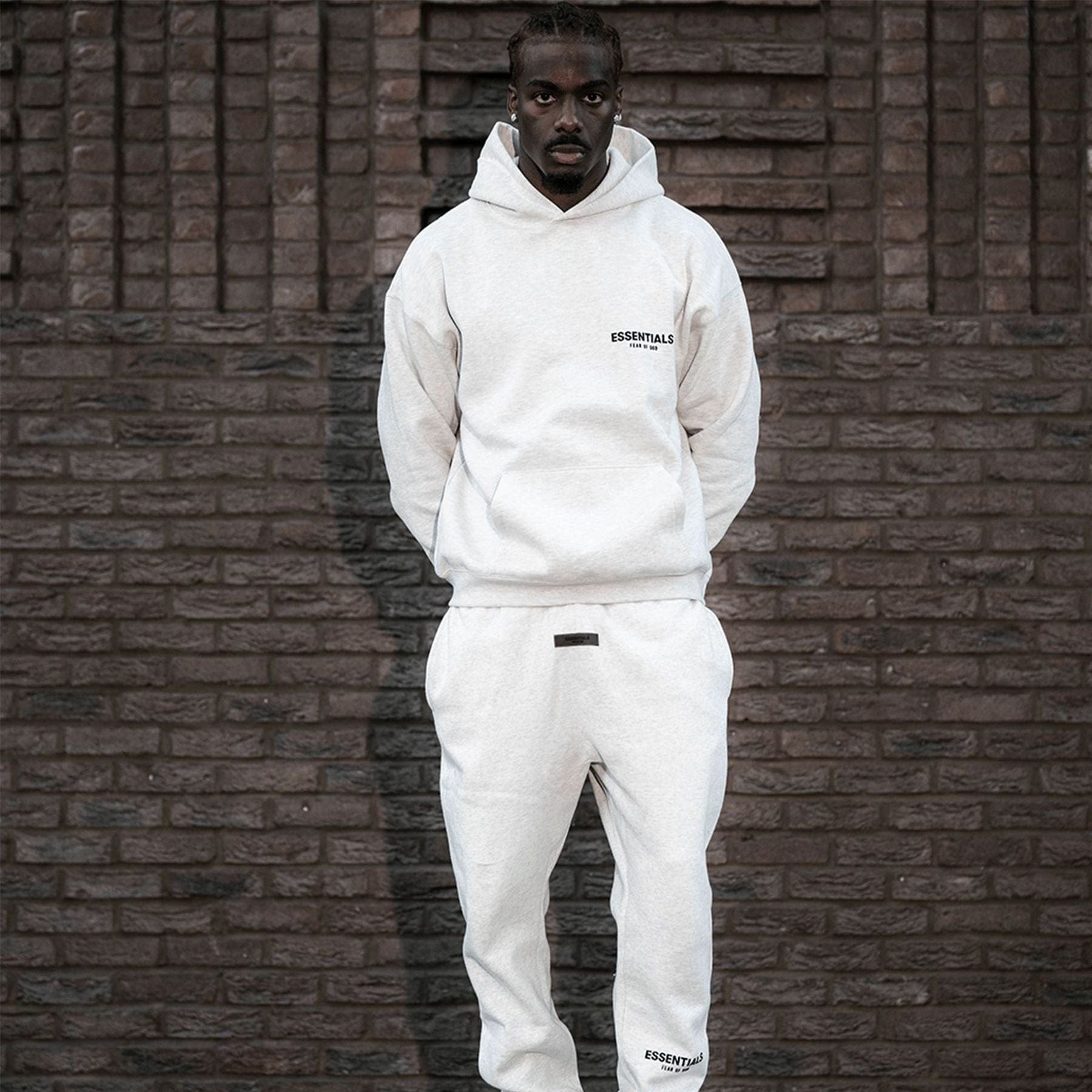 Fear of God Essentials Hoodie 'Light Oatmeal' (SS22)