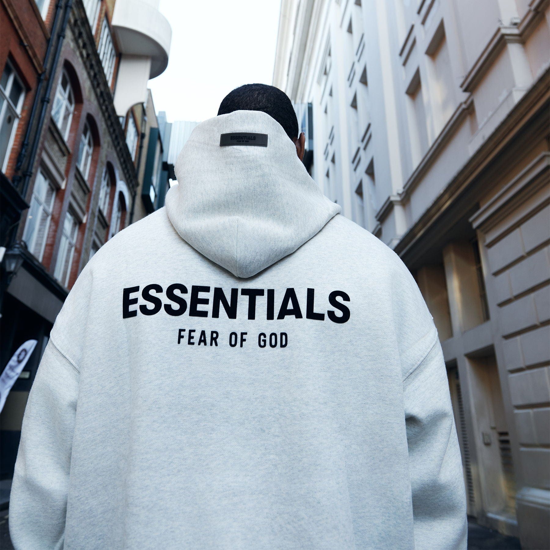 Fear of God Essentials Hoodie 'Light Oatmeal' (SS22)
