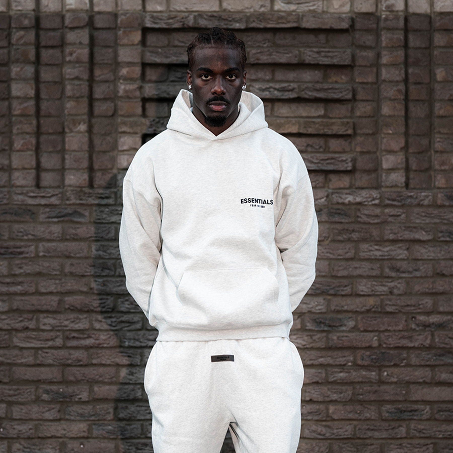 Fear of God Essentials Hoodie 'Light Oatmeal' (SS22)