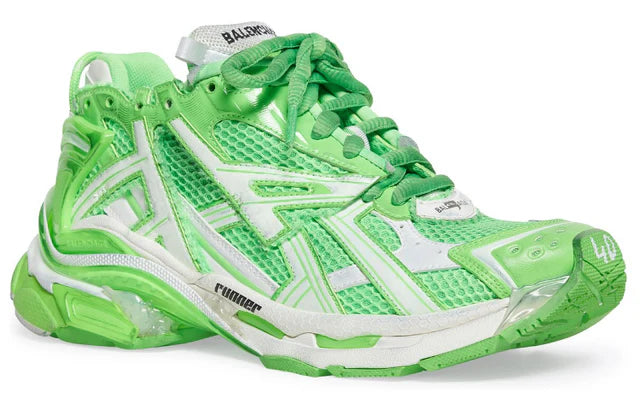 Balenciaga Runner 'White Fluo Green Mesh and Nylon'