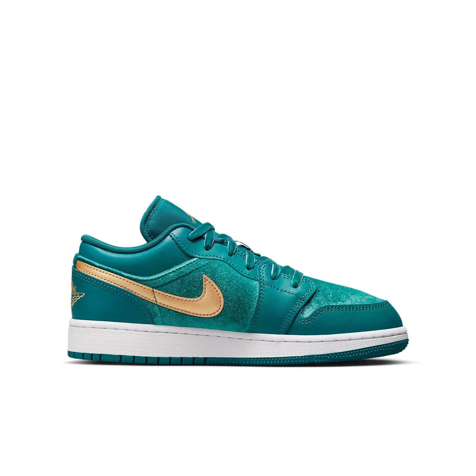 Air Jordan 1 Low SE Velvet GS 'Geode Teal Velvet'