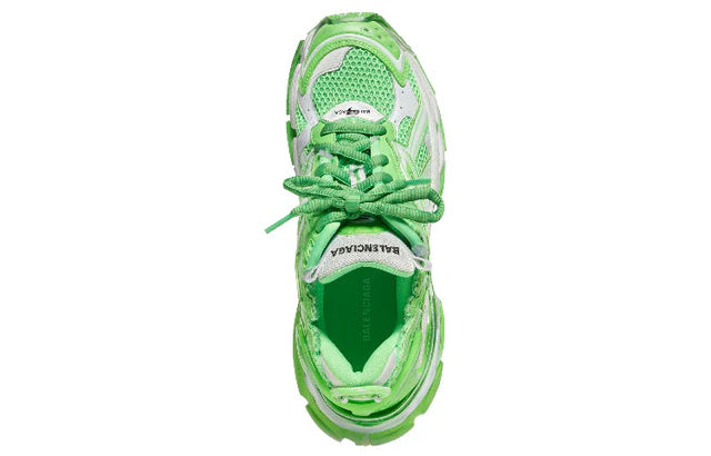 Balenciaga Runner 'White Fluo Green Mesh and Nylon'