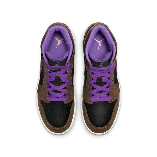 Air Jordan 1 Mid GS 'Purple Mocha'