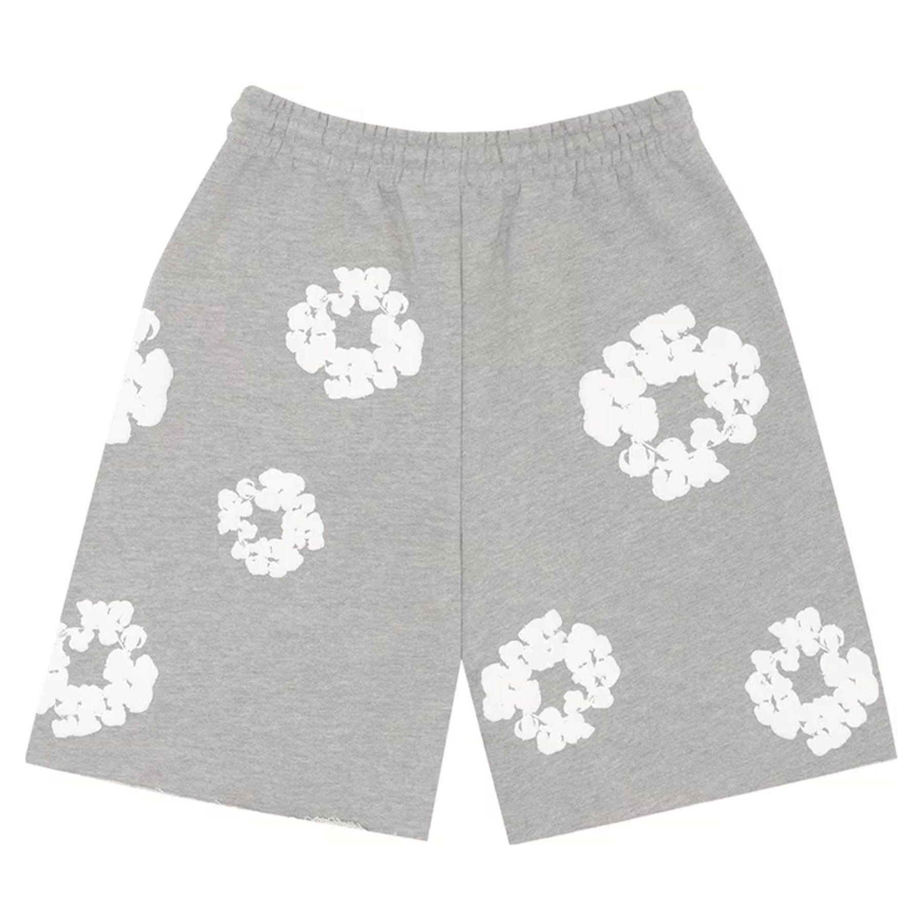Denim Tears The Cotton Wreath Shorts 'Grey'