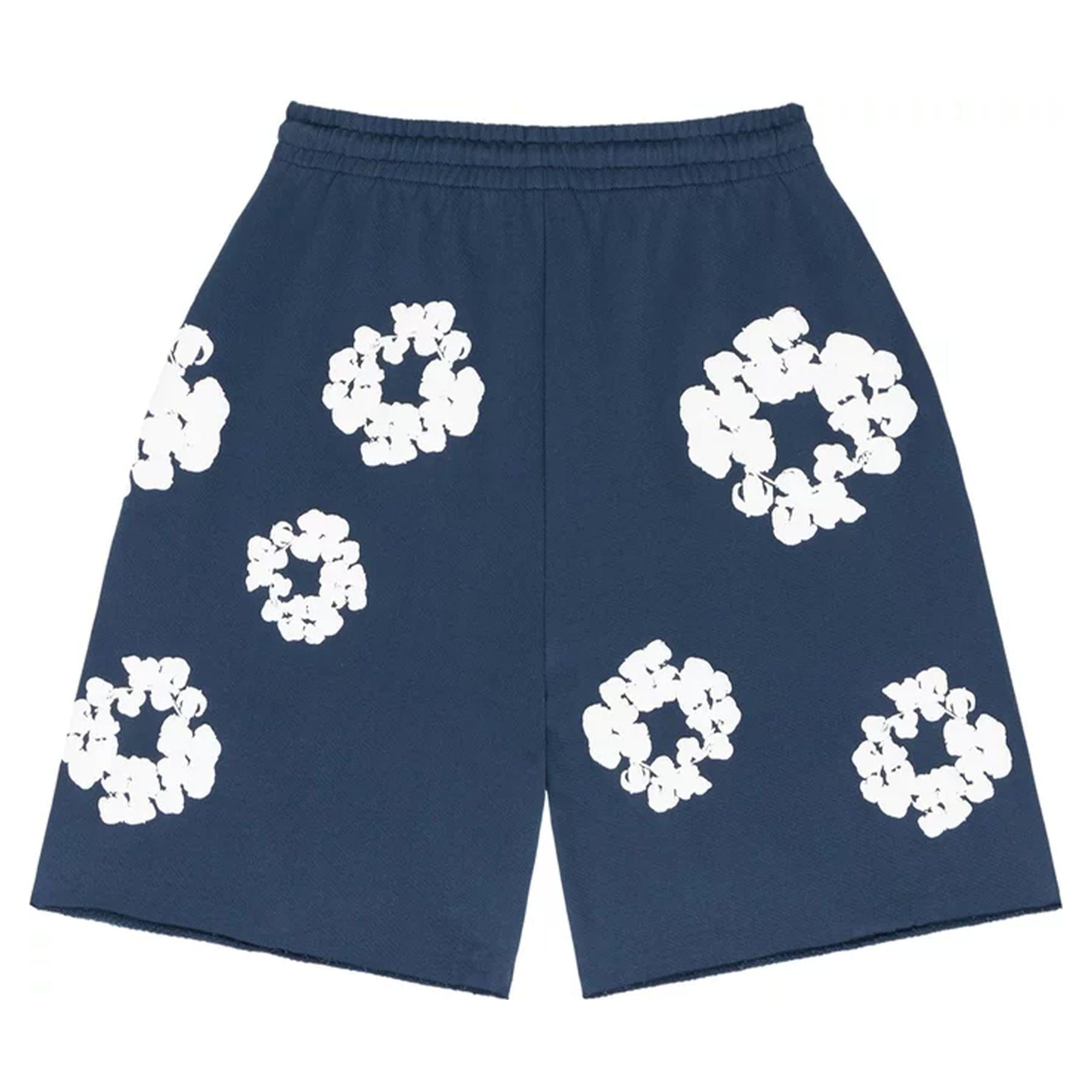 Denim Tears The Cotton Wreath Shorts 'Navy'