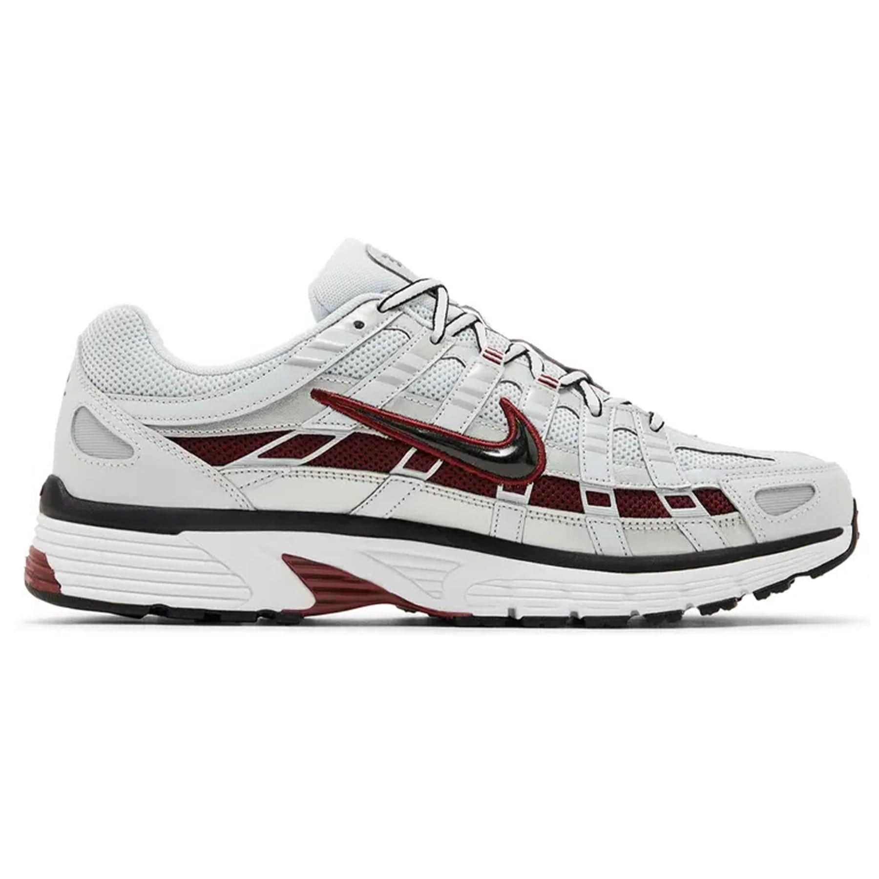 Nike P-6000 'Pure Platinum Team Red'