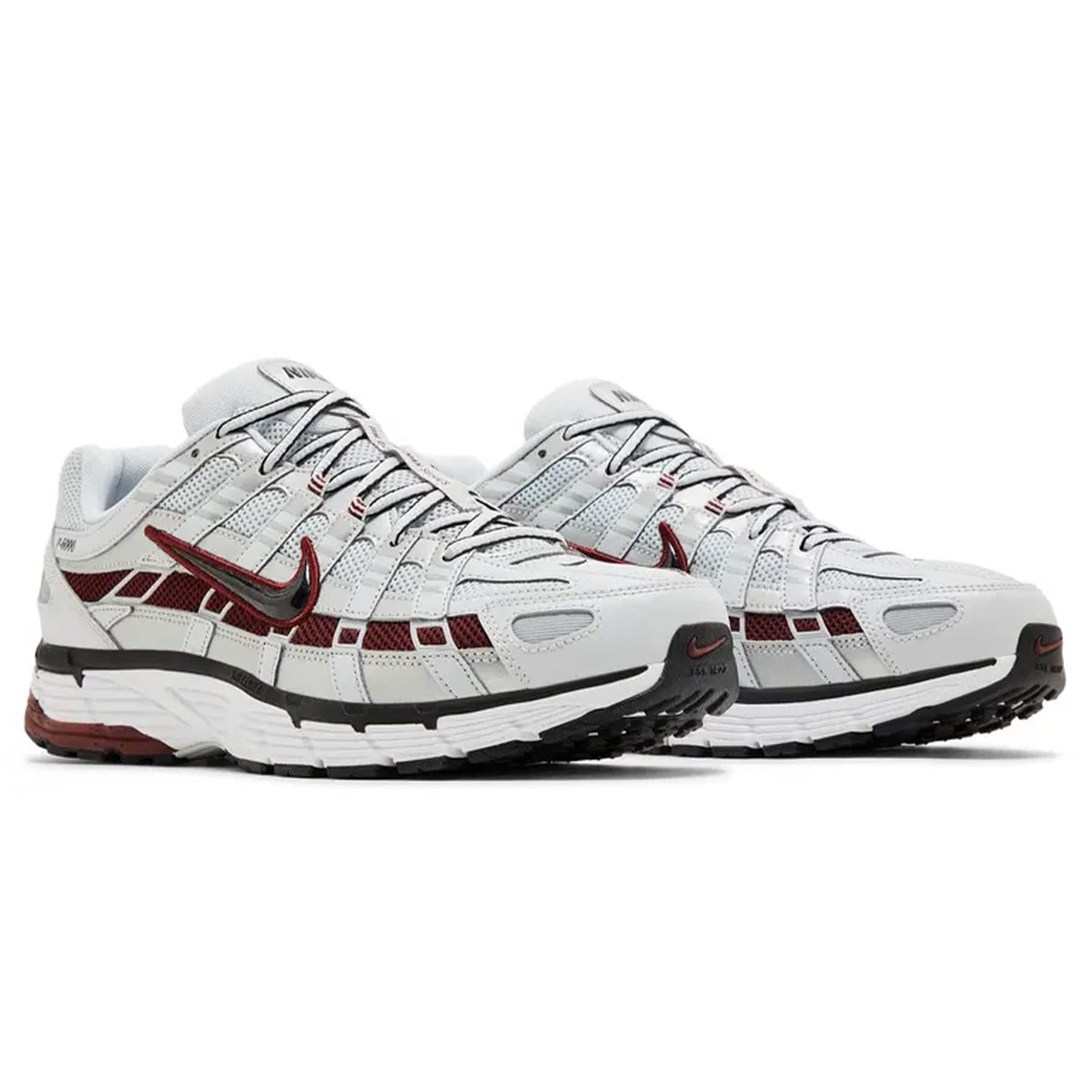 Nike P-6000 'Pure Platinum Team Red'