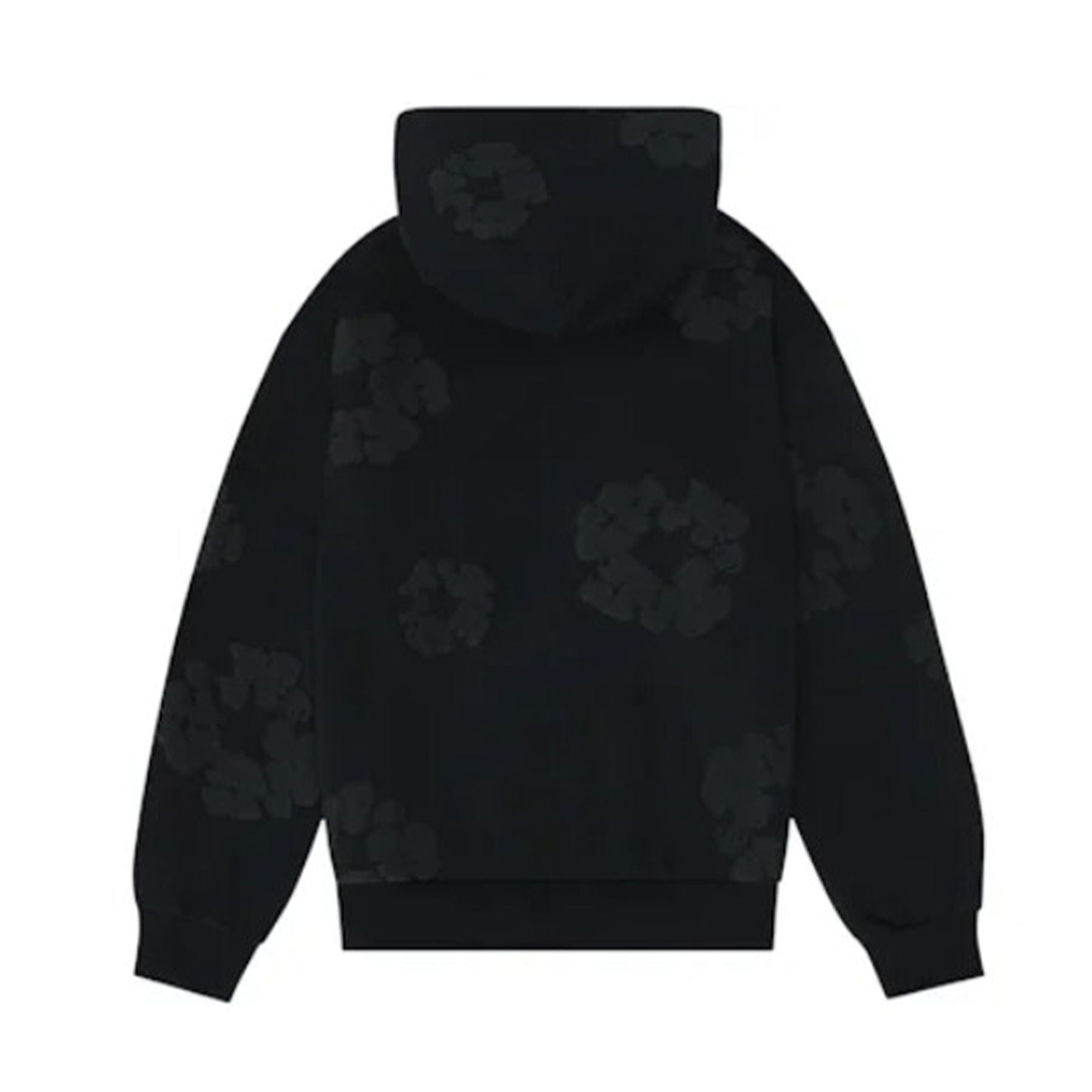 Denim Tears The Cotton Wreath Hooded Sweatshirt 'Black Monochrome'