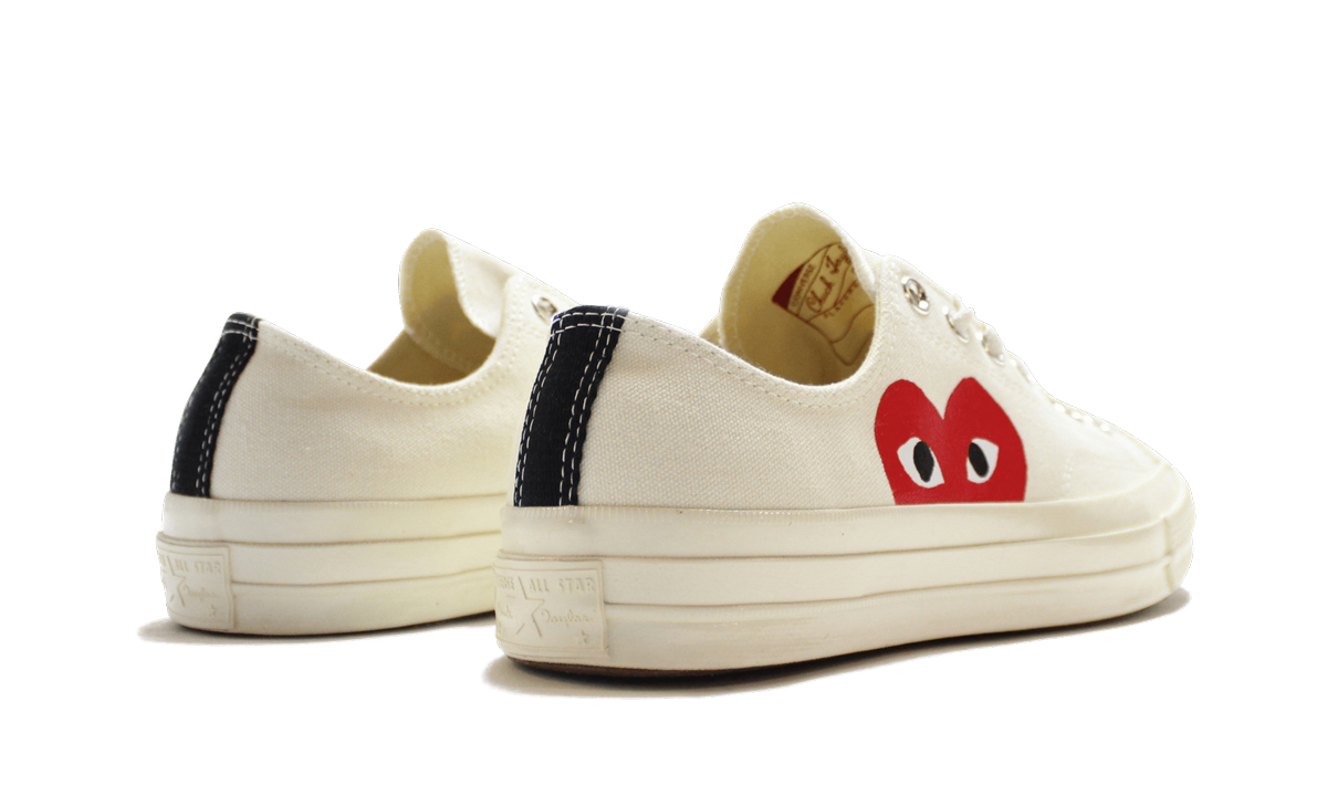 Chuck 70 Ox "Comme Des Garçons PLAY / Half Heart White" 150207C