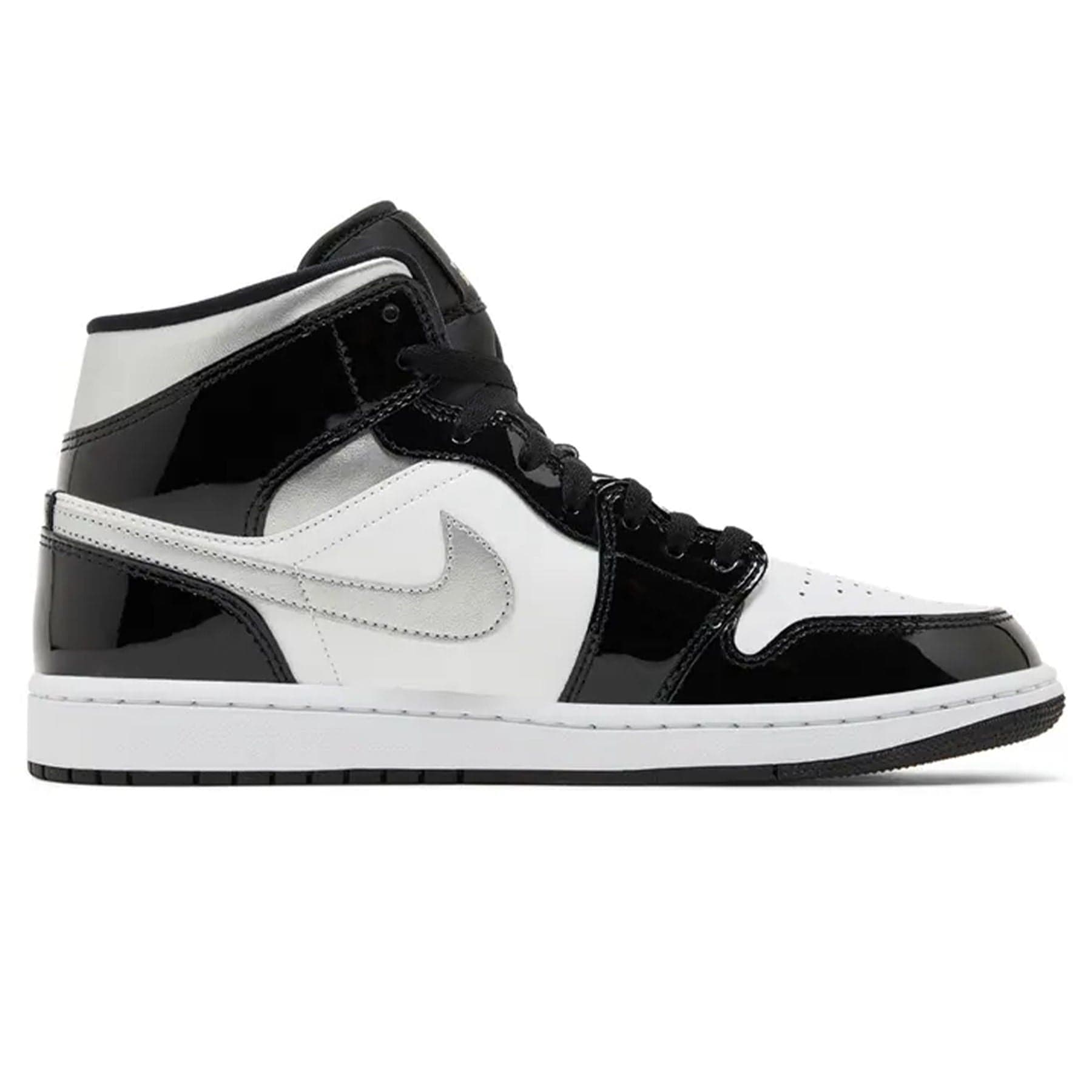 Air Jordan 1 Mid SE 'Black White Metallic Silver'