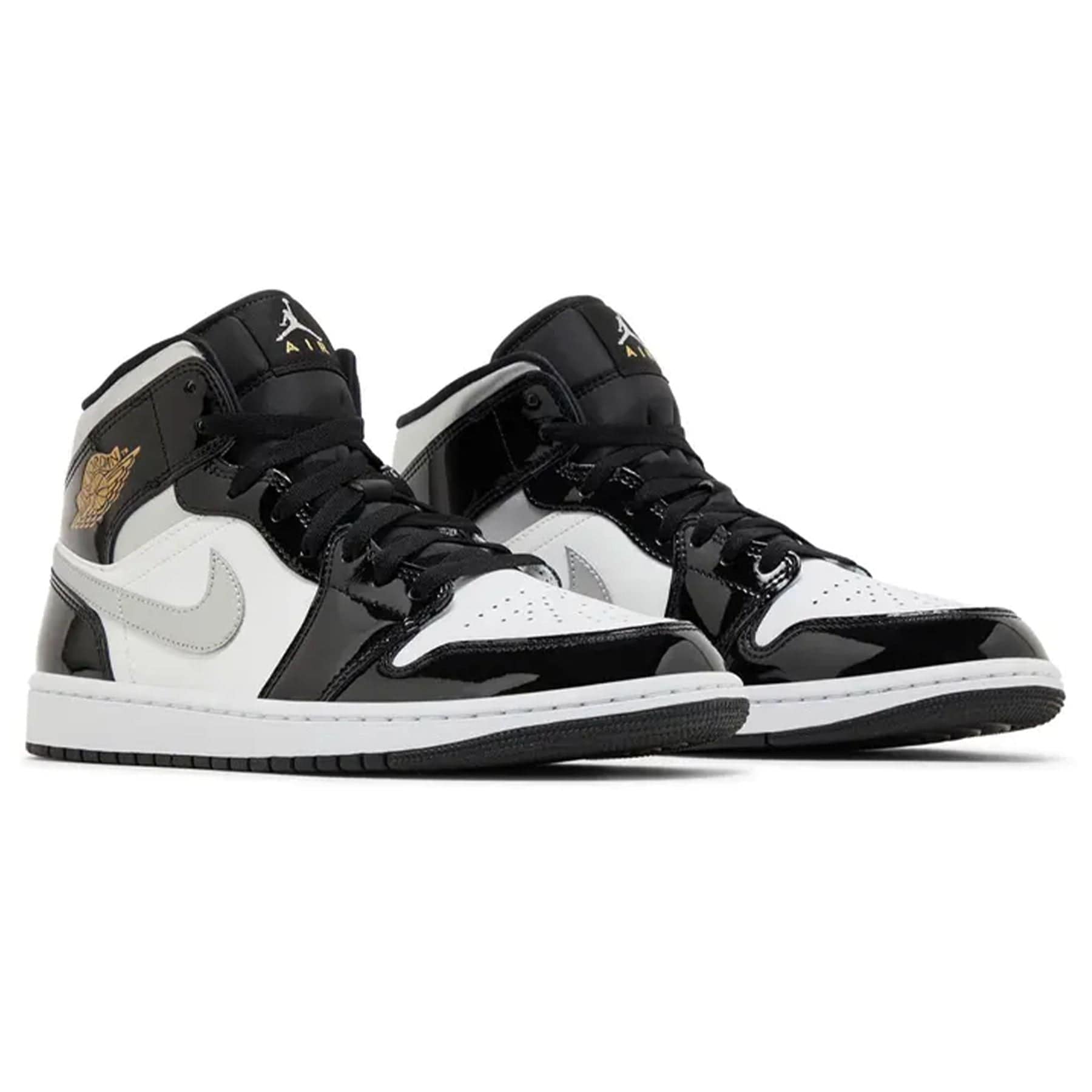 Air Jordan 1 Mid SE 'Black White Metallic Silver'