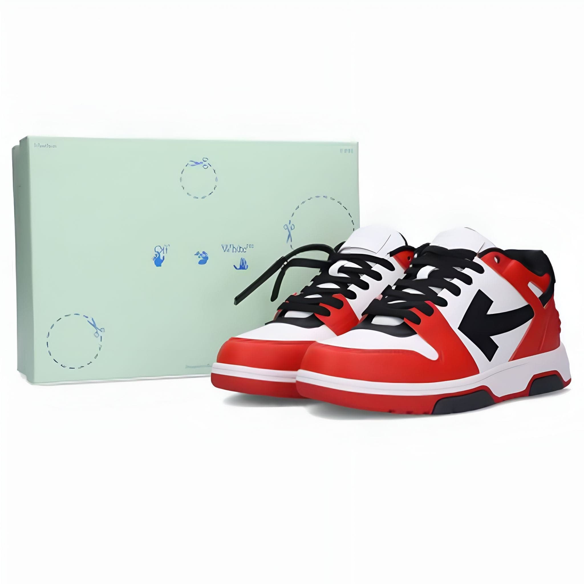 Off-White Out of Office Low 'Red White Black'