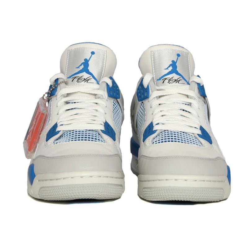 Air Jordan 4 Retro White & Military Blue