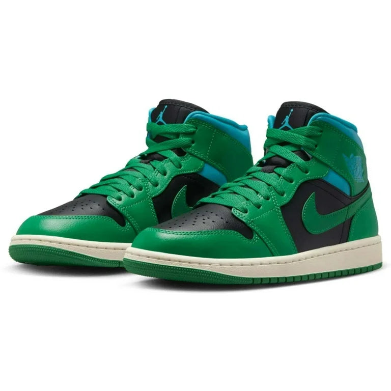 Air Jordan 1 Mid Wmns 'Lucky Green Aquatone'