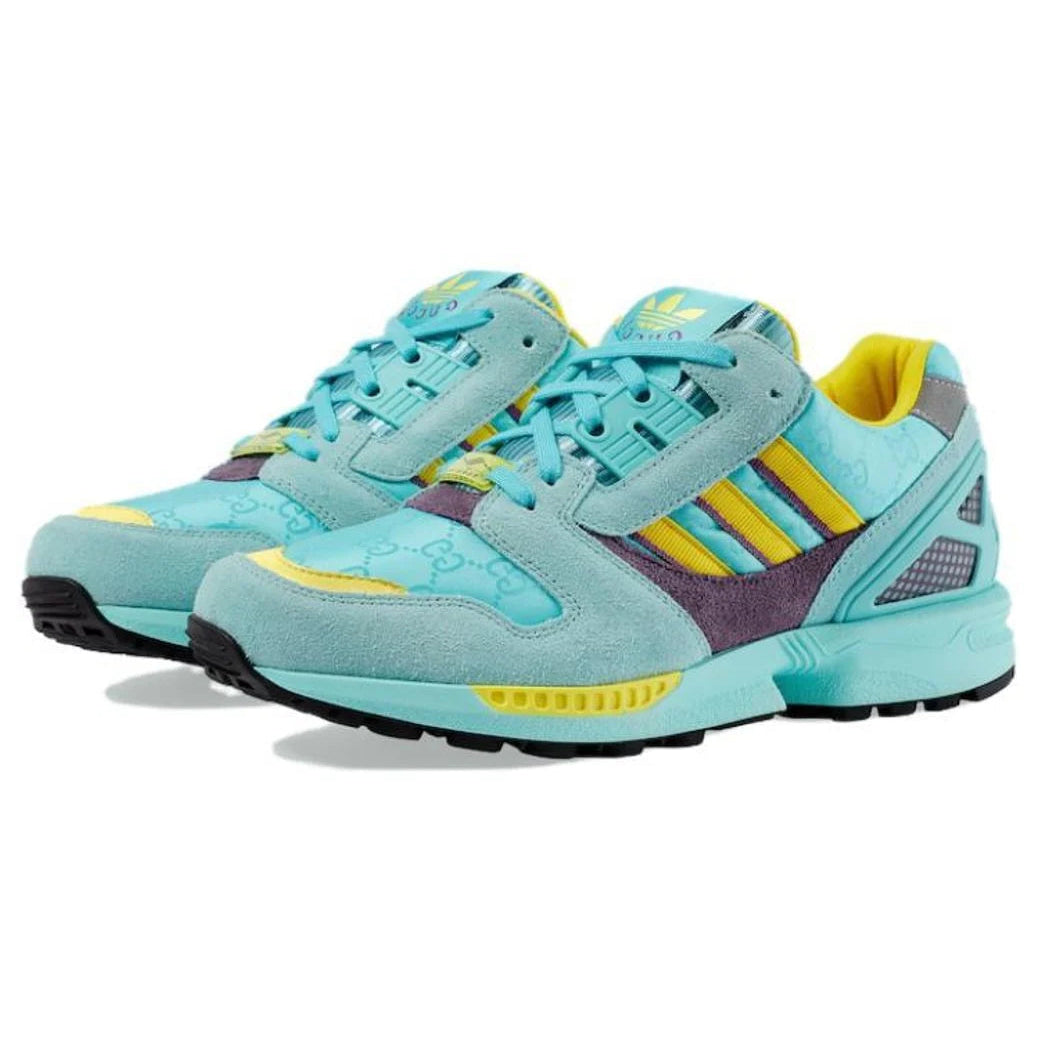 Gucci x Adidas ZX 8000 Wmns 'Aqua GG Monogram'
