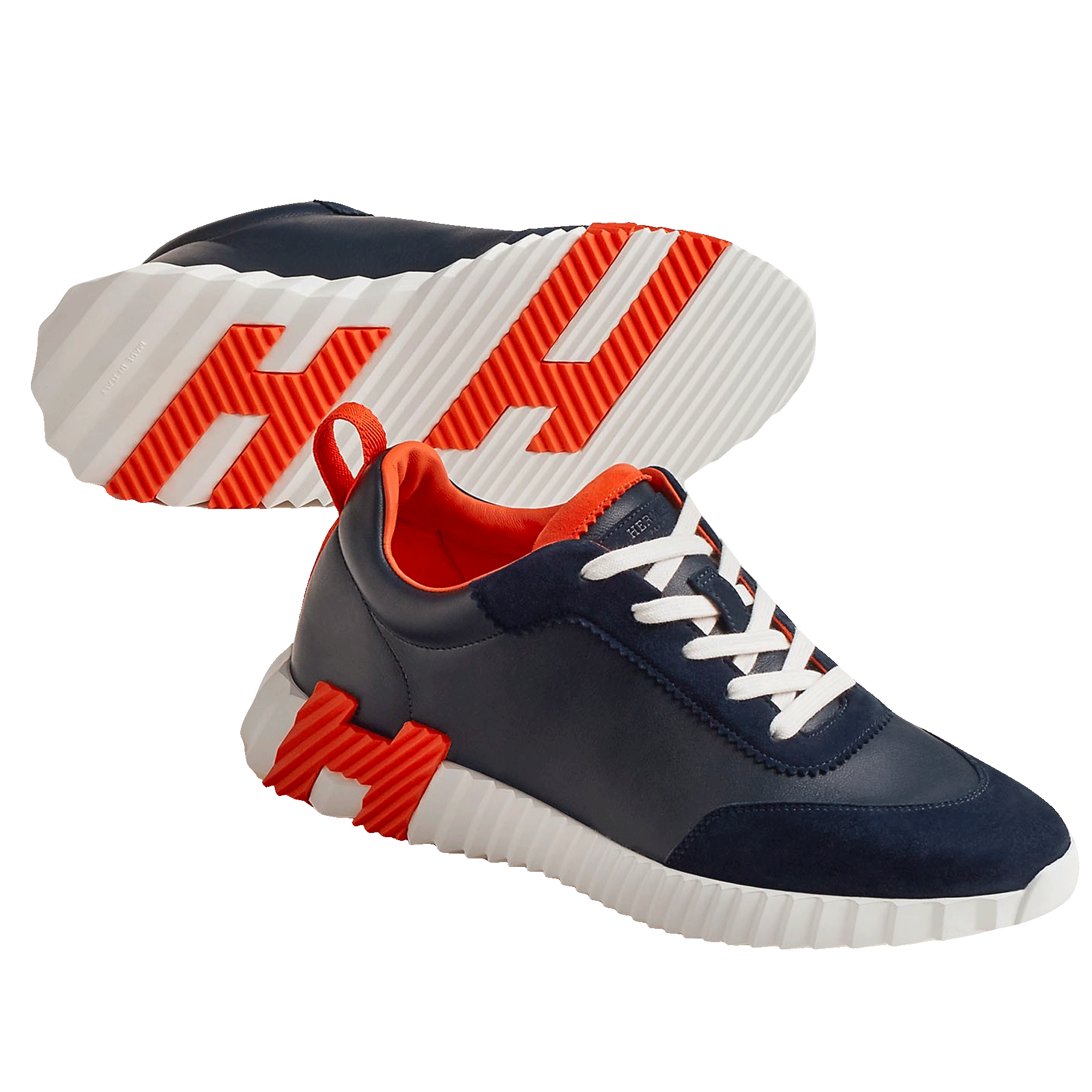 Hermès Paris Bouncing Sneaker 'Marine/Orange'