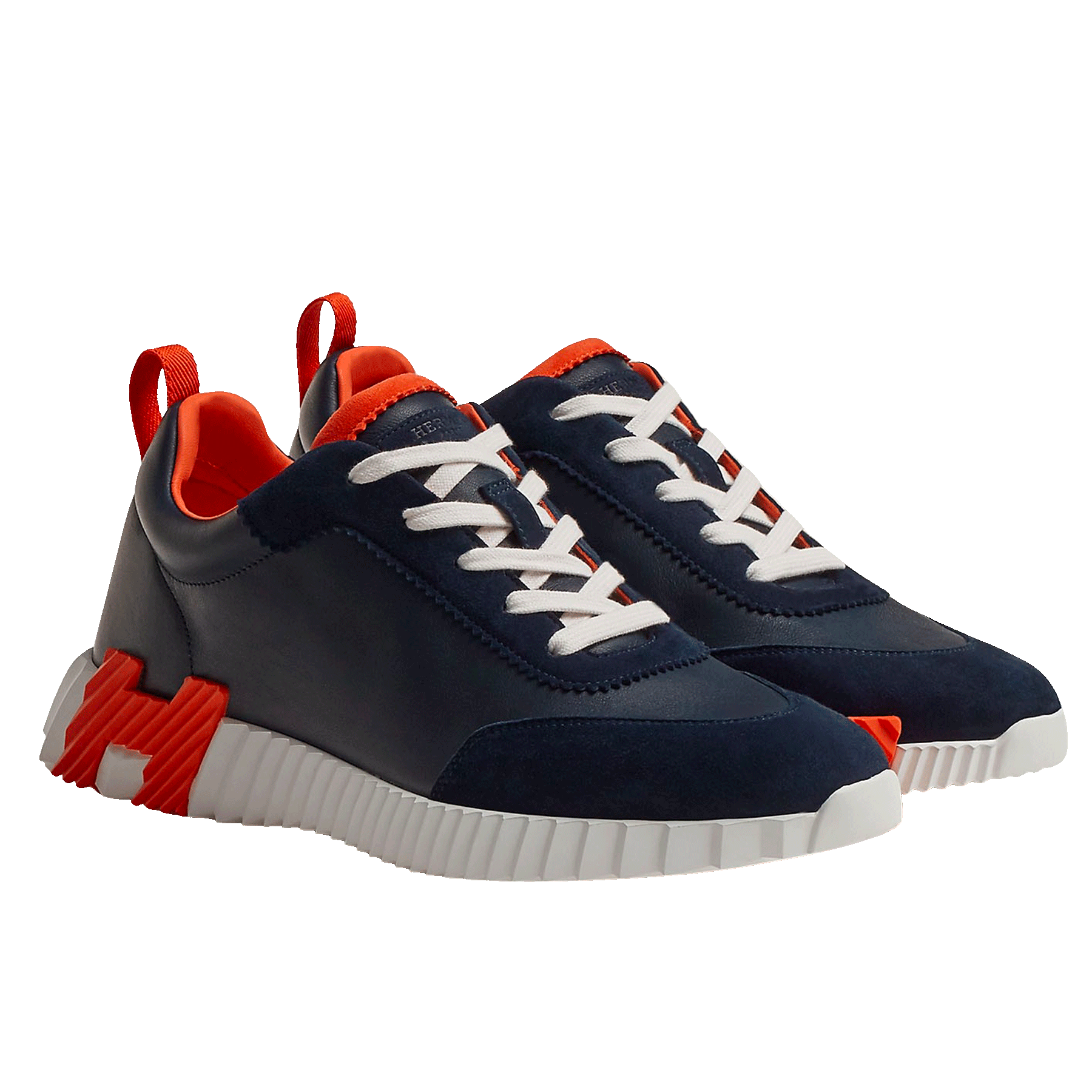 Hermès Paris Bouncing Sneaker 'Marine/Orange'