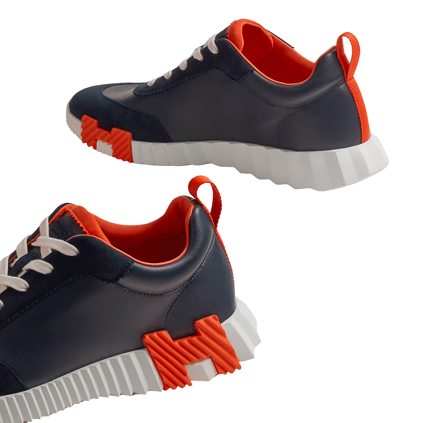 Hermès Paris Bouncing Sneaker 'Marine/Orange'