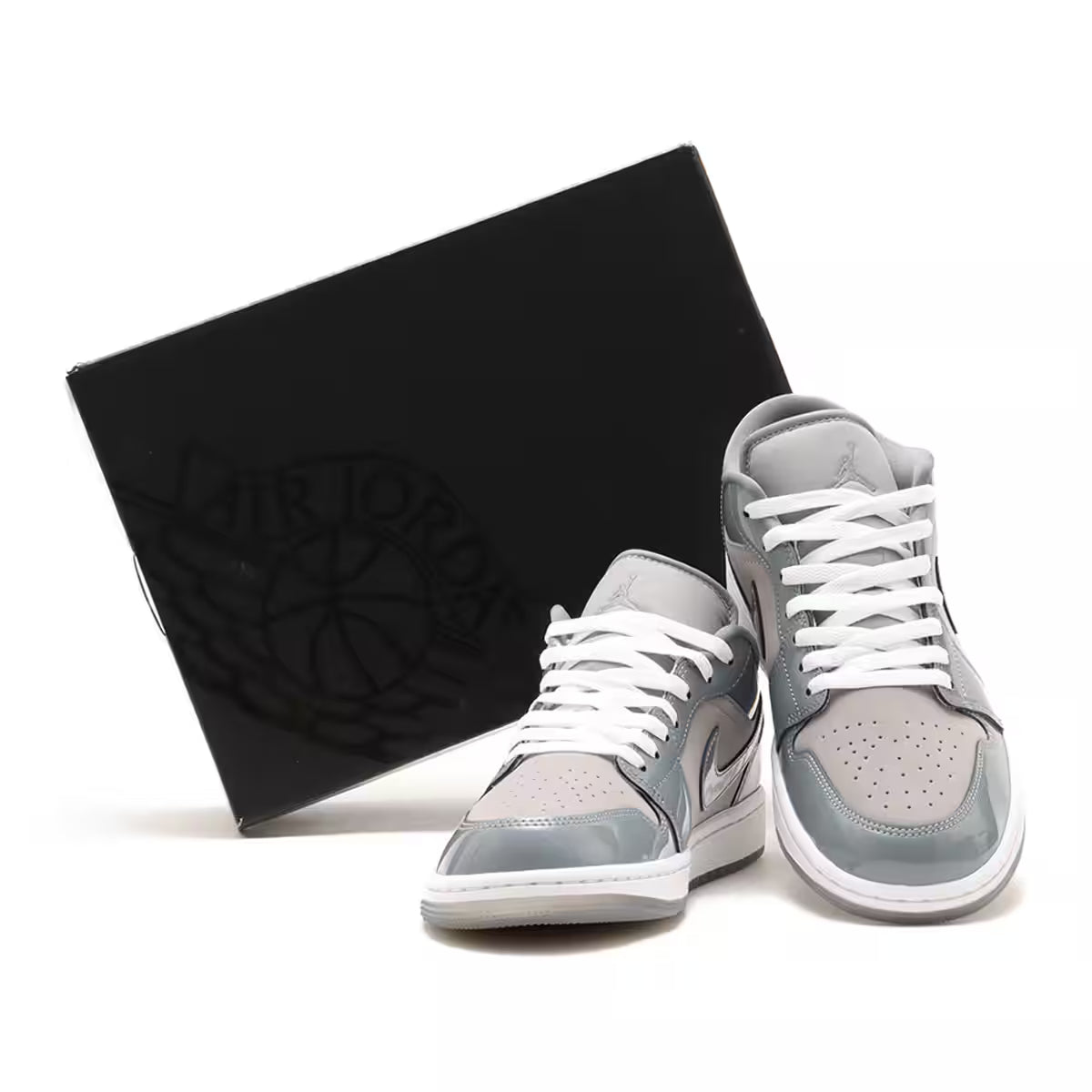 Air Jordan 1 Low SE 'Patent Cool Grey'--HF3148-011--Kings-Cross-Warehouse