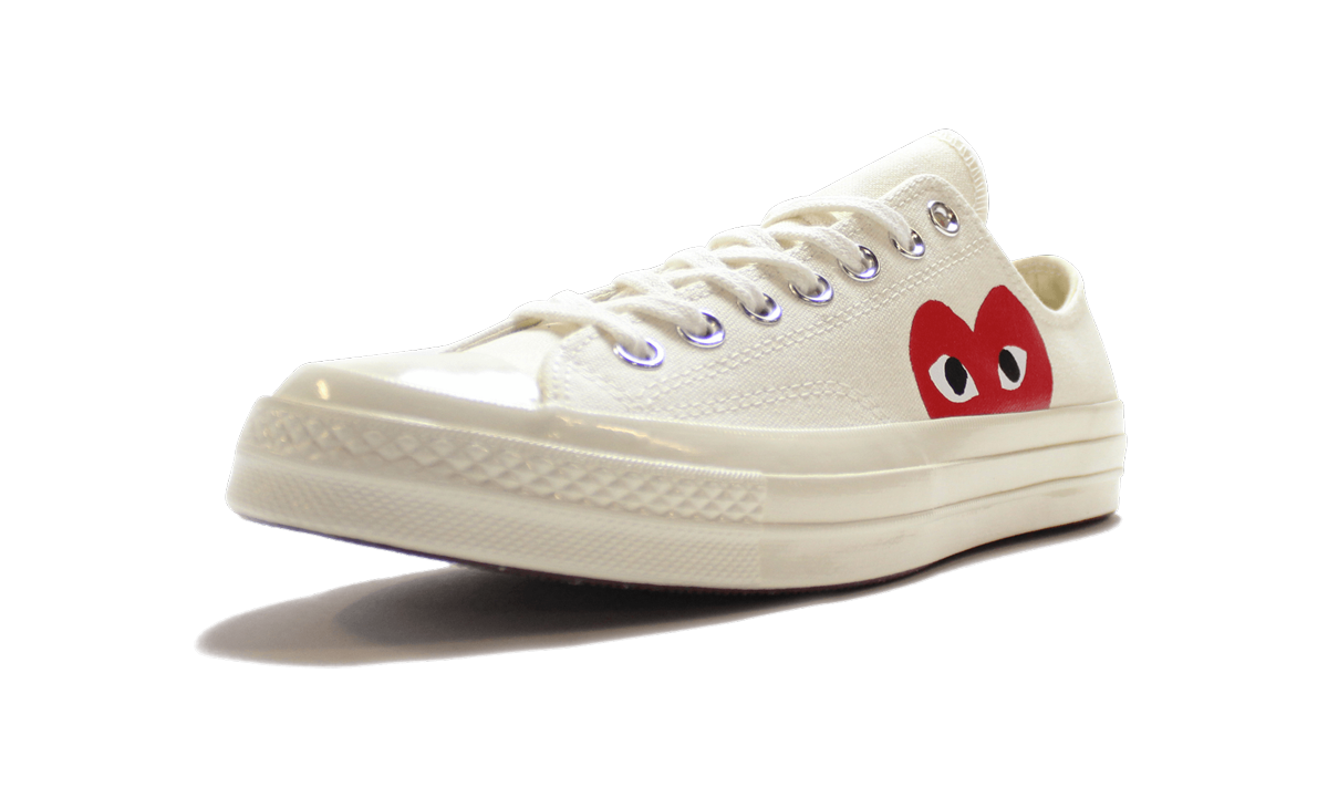 Chuck 70 Ox "Comme Des Garçons PLAY / Half Heart White" 150207C