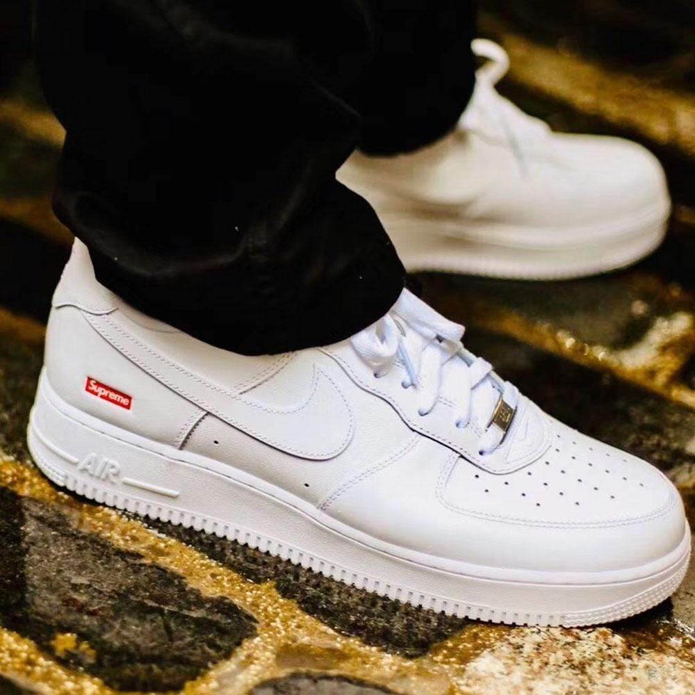 Supreme x Nike Air Force 1 Low 'Box Logo - White'