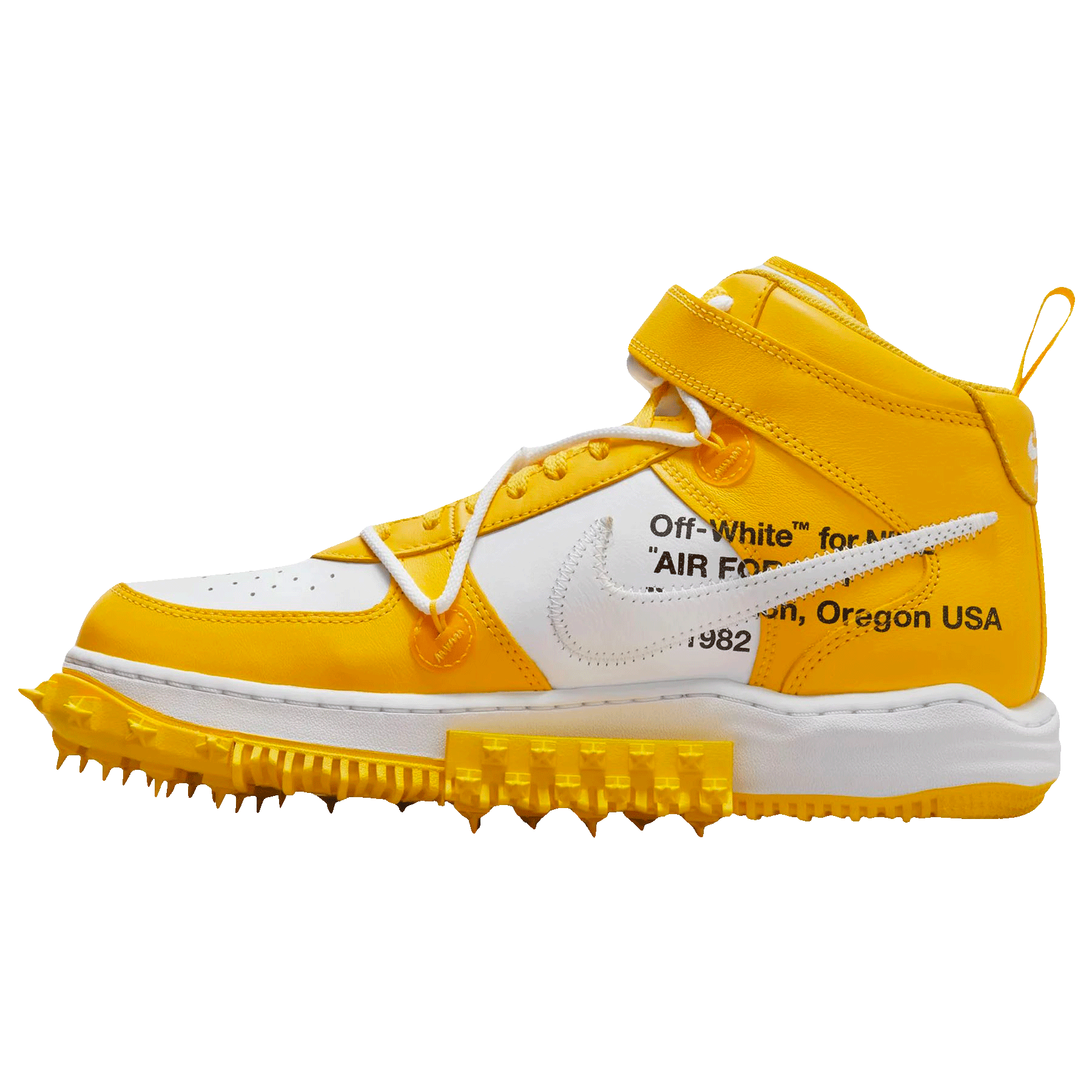 Off-White x Nike Air Force 1 Mid 'Varsity Maize'
